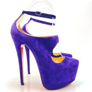 Christian Louboutin Maillot 160 Purple Pumps 36